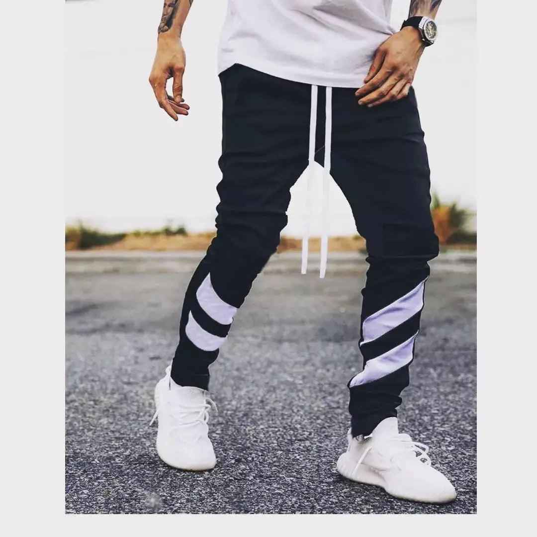 Black double stripe trouser - Premium trouser from The Divine Shop - Just Rs.1699! Shop now at The Divine Shop