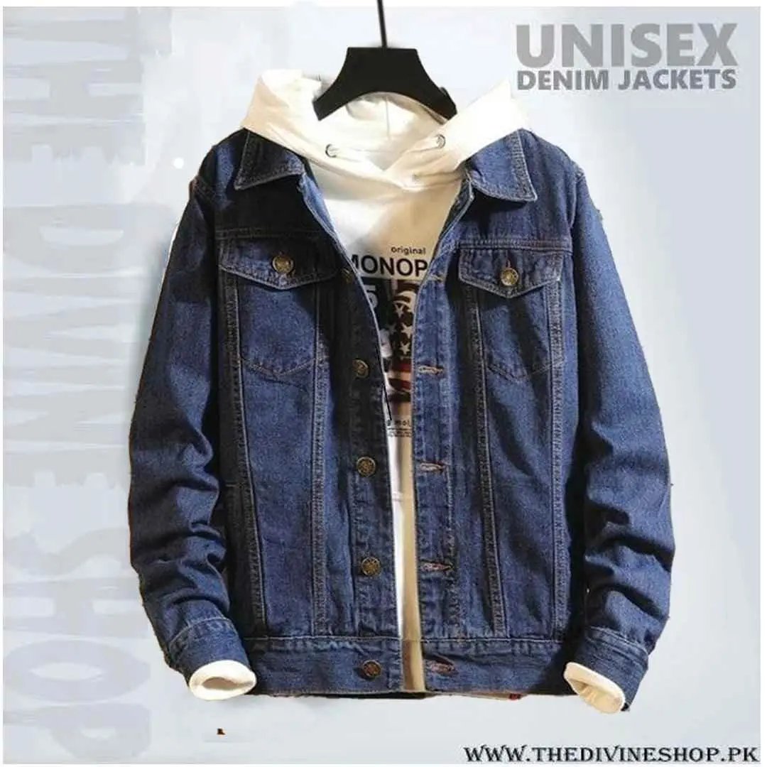 Blue denim jacket export quality - Premium Denim jacket from The Divine Shop - Just Rs.3999! Shop now at The Divine Shop