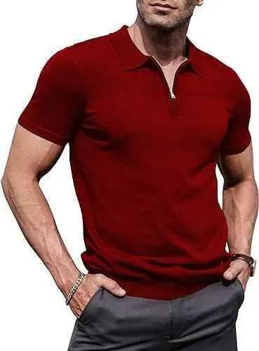 Maroon zipper polo shirt for men - Premium Polo T-Shirt from The Divine Shop - Just Rs.2250! Shop now at The Divine Shop