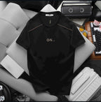 Men’s Minimalist “ON” Graphic T-Shirt – Premium Cotton Casual Summer Tee
