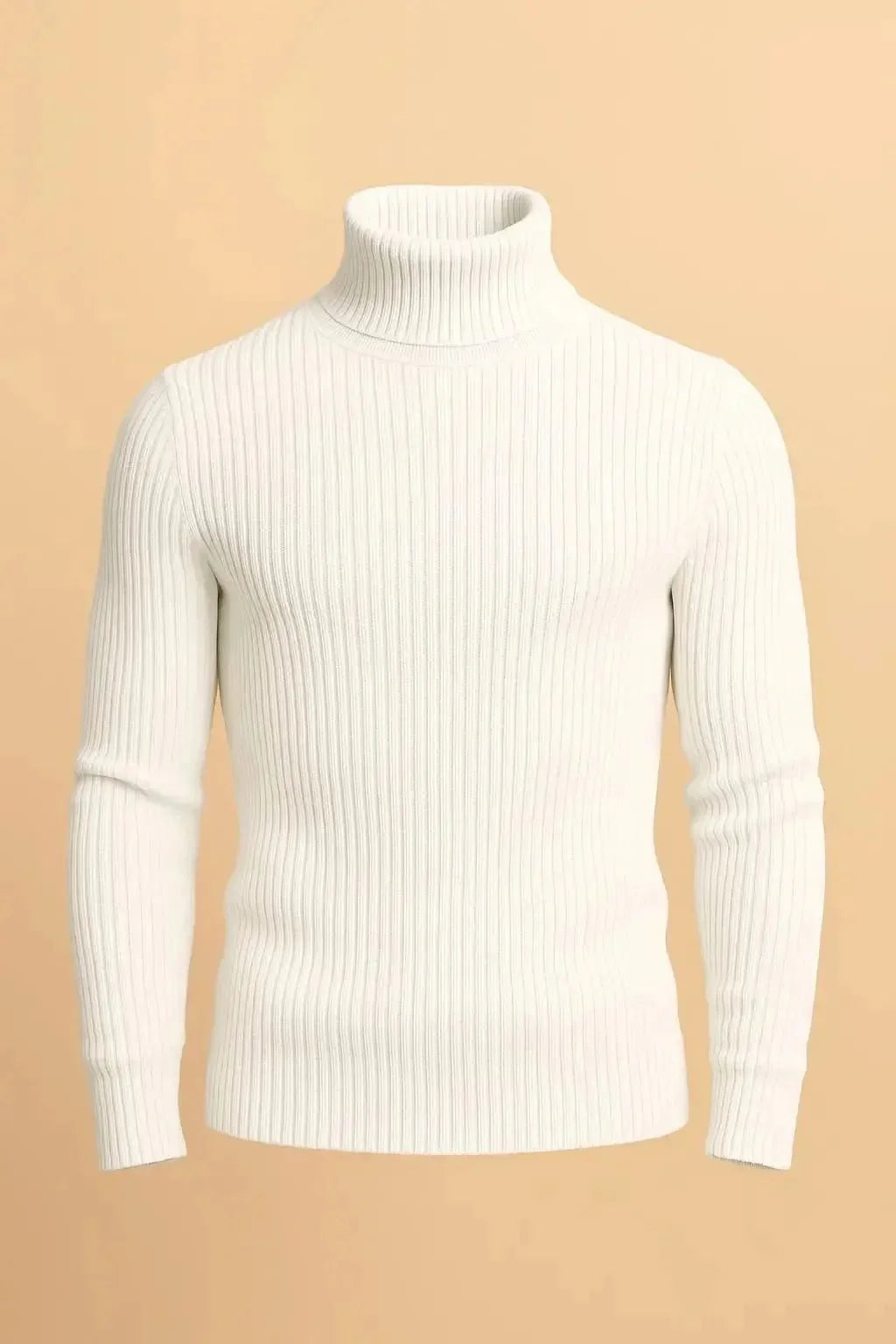 Basic white high neck turtleneck sweater - Premium High Neck from My Store - Just Rs.1999! Shop now at The Divine Shop