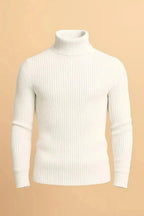 Basic white high neck turtleneck sweater - Premium High Neck from My Store - Just Rs.1999! Shop now at The Divine Shop