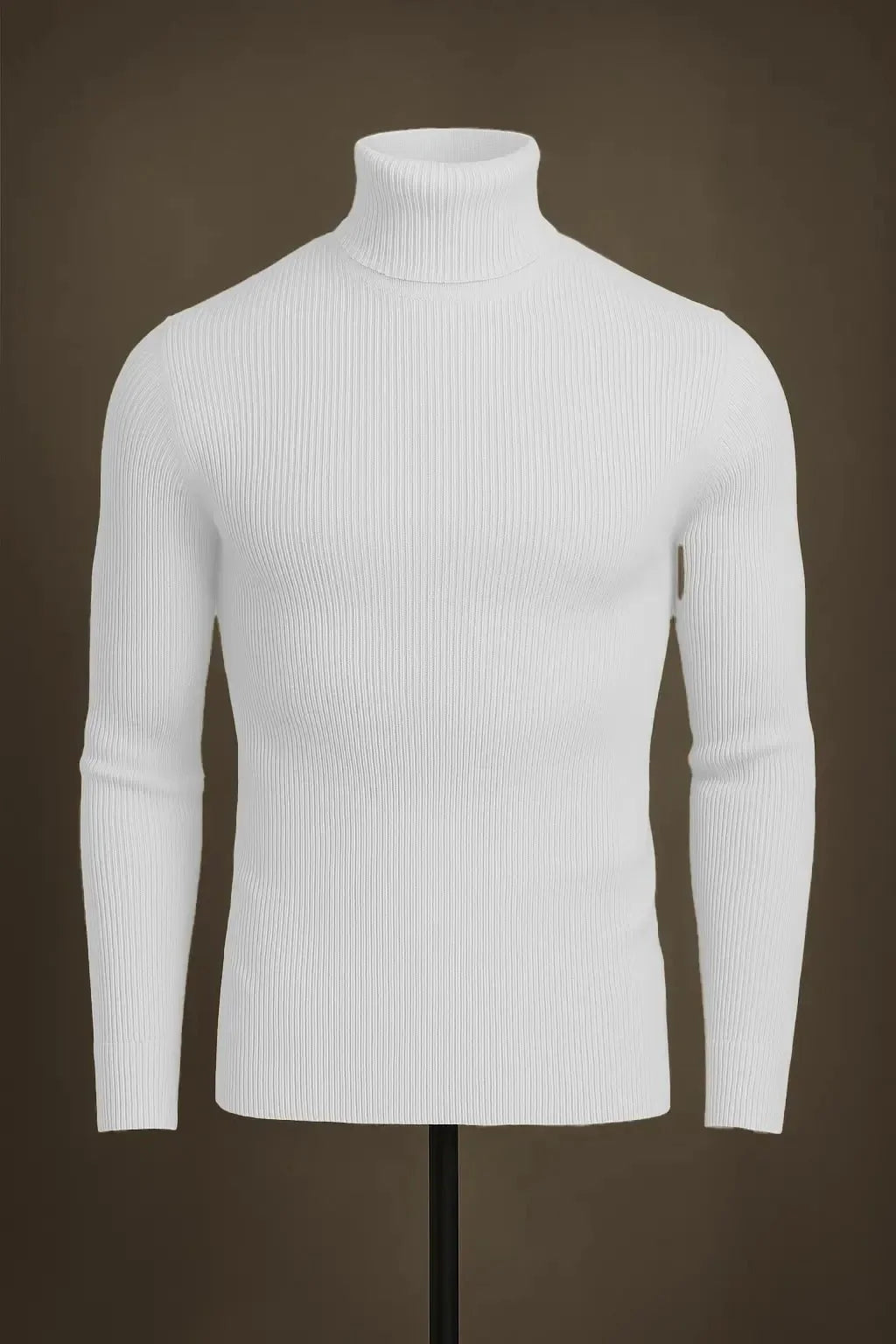 Basic white high neck turtleneck sweater - Premium High Neck from My Store - Just Rs.1999! Shop now at The Divine Shop