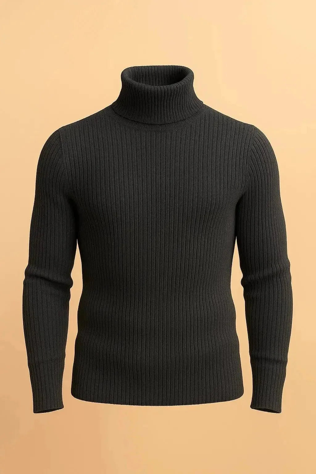 Black basic high neck turtleneck sweater - Premium High Neck from My Store - Just Rs.1999! Shop now at The Divine Shop