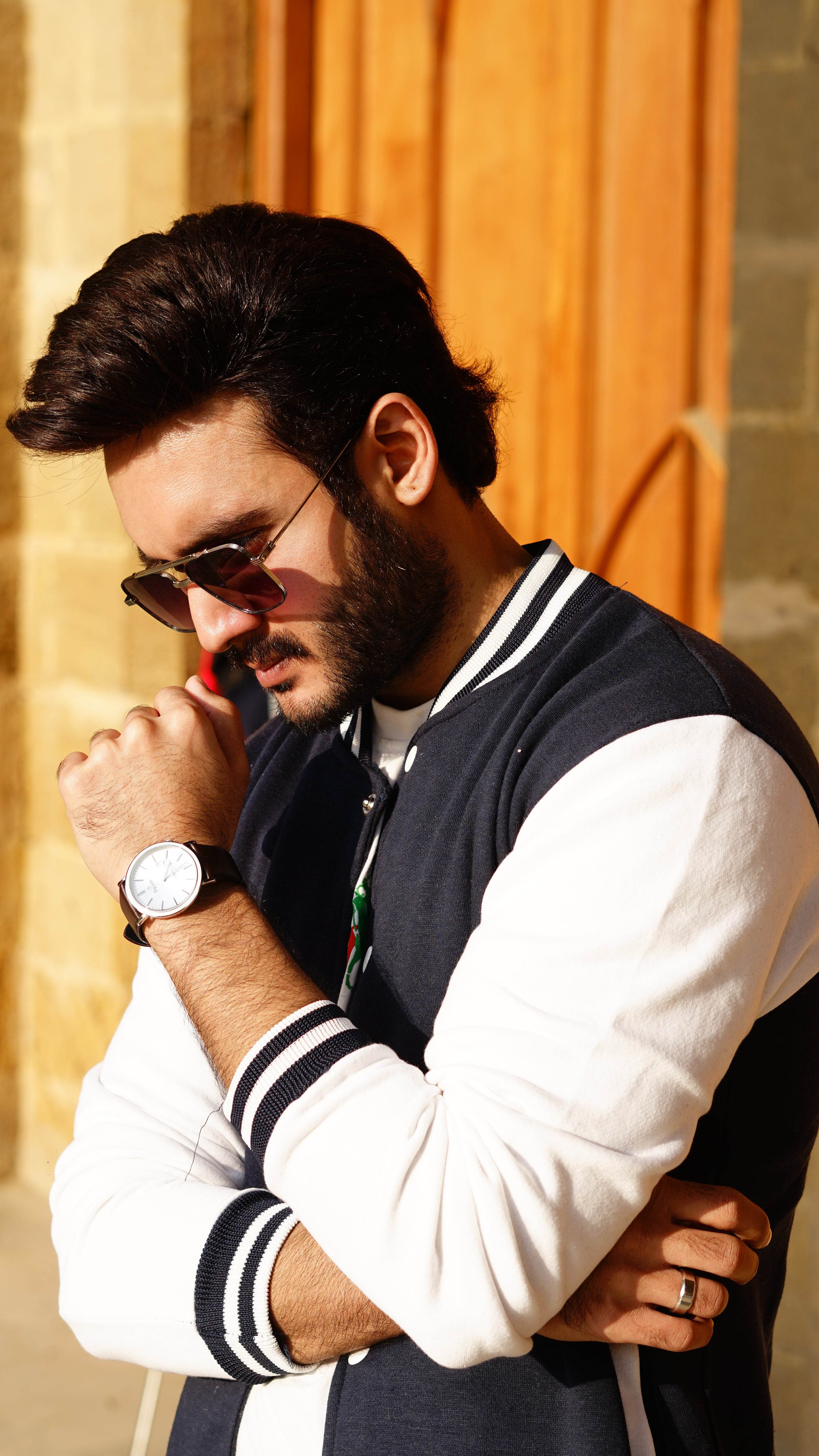 Blue and white baseball varsity jacket - Premium Baseball Jacket from The Divine Shop - Just Rs.2299! Shop now at The Divine Shop