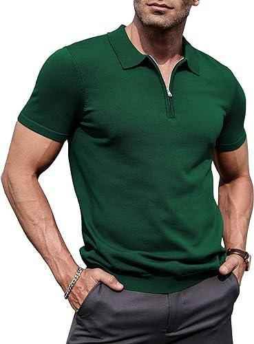 Mens bottle green zipper polo shirt - Premium Polo T-Shirt from The Divine Shop - Just Rs.2250! Shop now at The Divine Shop
