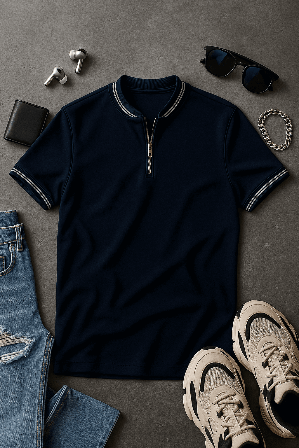 Men's polo shirts smoked polo - Premium Polo T-Shirt from The Divine Shop - Just Rs.1999! Shop now at The Divine Shop