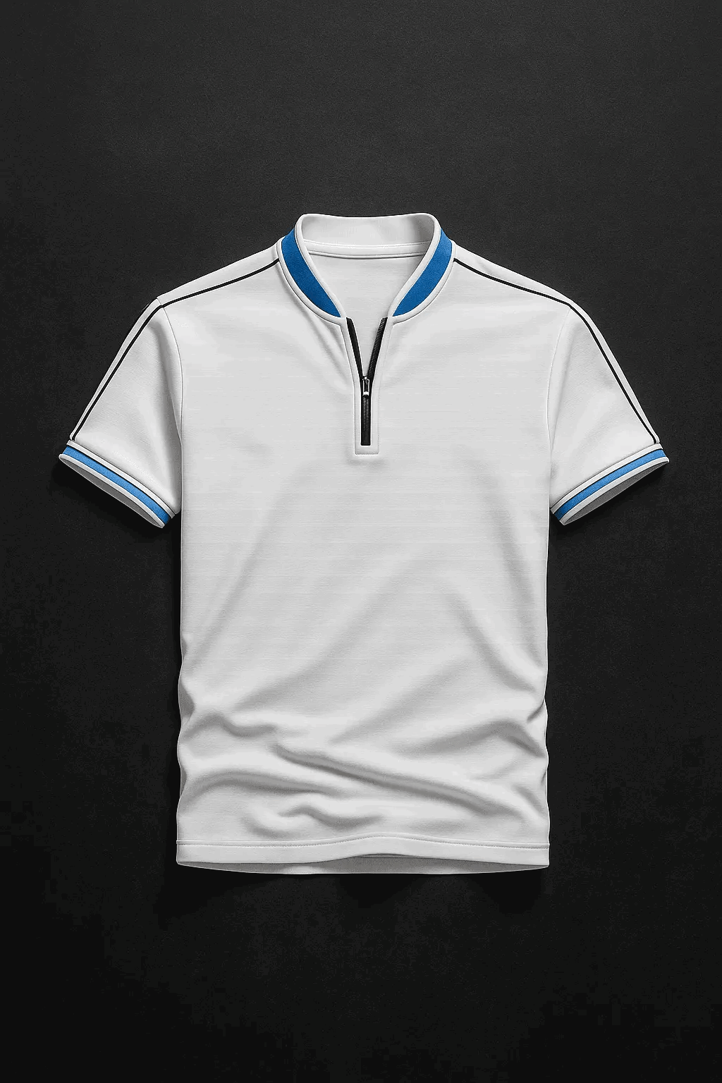 Mens White madmext smoked polo neck shirts - Premium Polo T-Shirt from The Divine Shop - Just Rs.1999! Shop now at The Divine Shop